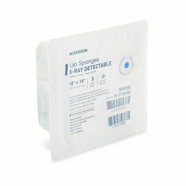 Mckesson Laparotomy Sponge, 18 x 18 Inch, 5PK 16-2118182